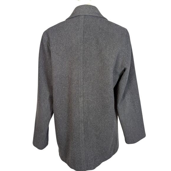 J. Percy Double Breasted Peacoat Gray Size 10 - Picture 2 of 16